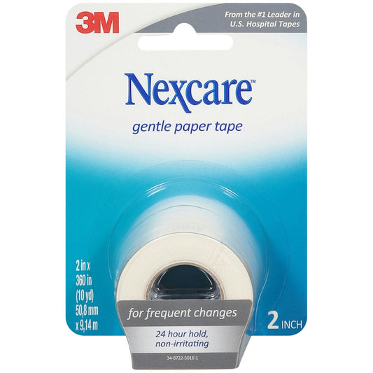 Nexcare Gentle Paper First Aid Tape, 2 Inches X 10 Yards First Aid Pasteur Pharmacy