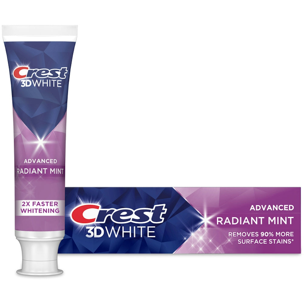 Crest 3D White Radiant Mint Teeth Whitening Toothpaste, Travel Size, 0.85 oz Toothpaste Pasteur Pharmacy