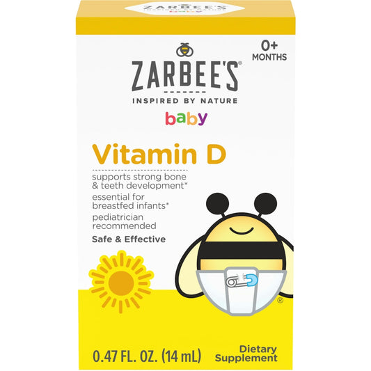 Zarbee's Naturals Baby Vitamin D Supplement, 0.47 Fl Oz Vitamins & Supplements Pasteur Pharmacy