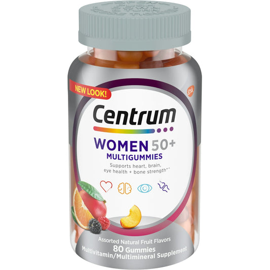 Centrum Multivitamin/Multimineral Supplement, Women 50+, Assorted Natural Fruit Flavors, Gummies Vitamins & Supplements Pasteur Pharmacy