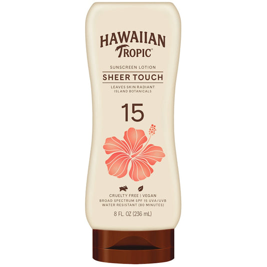 Hawaiian Tropic Sheer Touch Sunscreen Broad Spectrum SPF 15 - 8 oz Sunscreen Pasteur Pharmacy