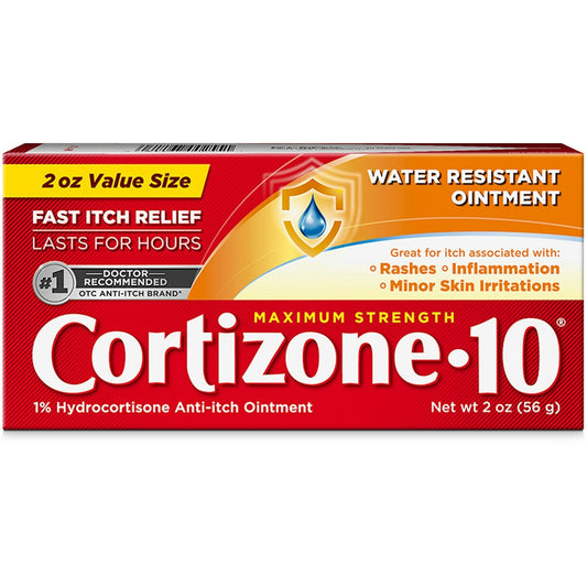 Cortizone-10 Anti Itch Ointment, Maximum Strength 1 Oz Medicine & Drugs Pasteur Pharmacy