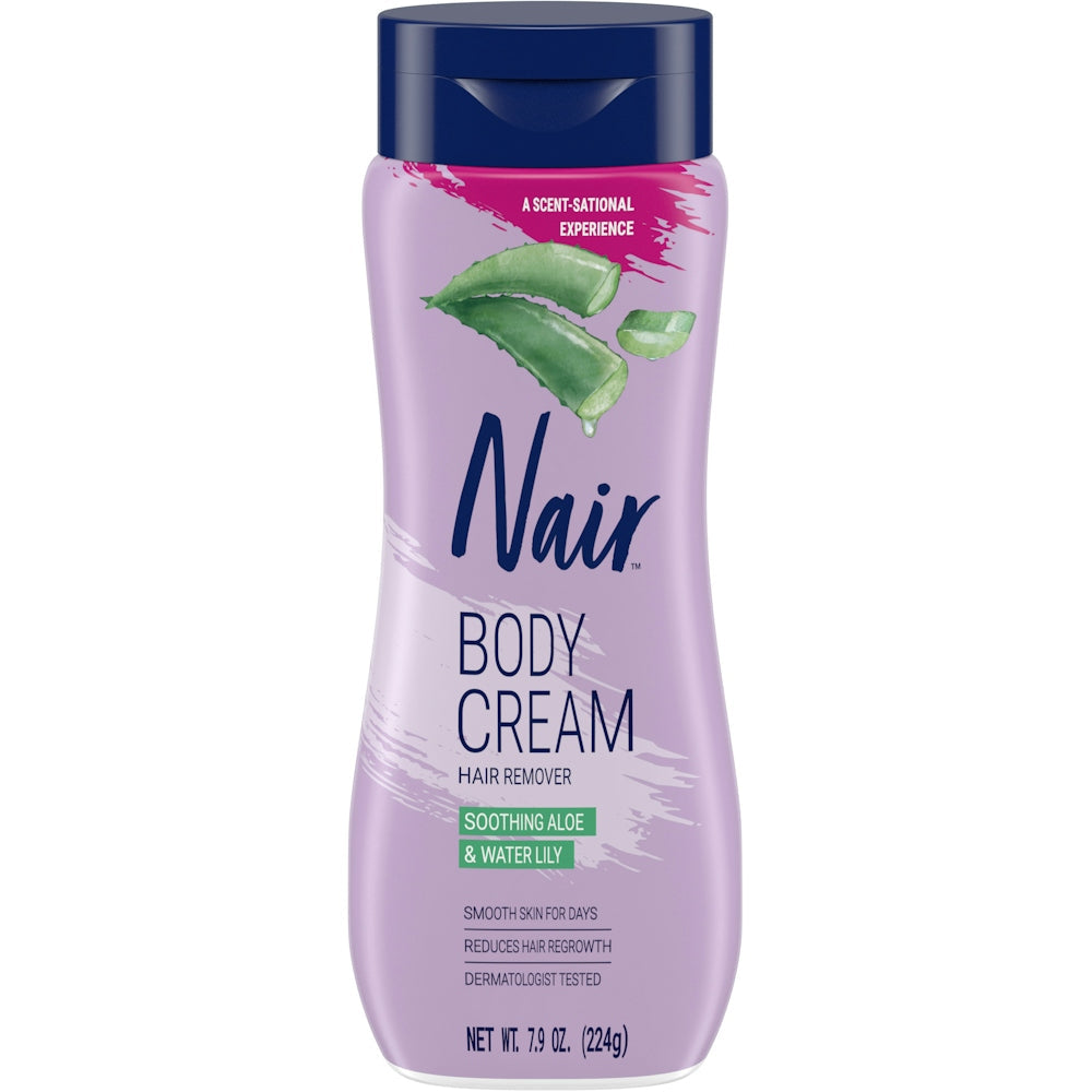 Nair Body Cream Soothing Aloe/Water Lily Hair Remover 7.9 Oz Personal Care Pasteur Pharmacy