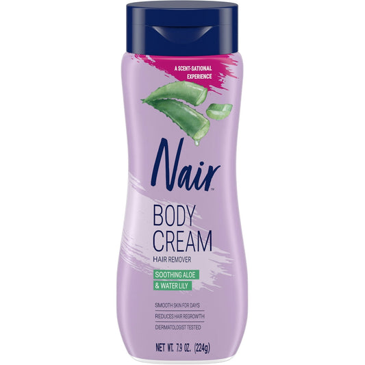 Nair Body Cream Soothing Aloe/Water Lily Hair Remover 7.9 Oz Personal Care Pasteur Pharmacy