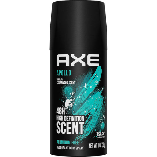 AXE Apollo Body Spray Deodorant Sage & Cedarwood, 1oz Deodorant Pasteur Pharmacy