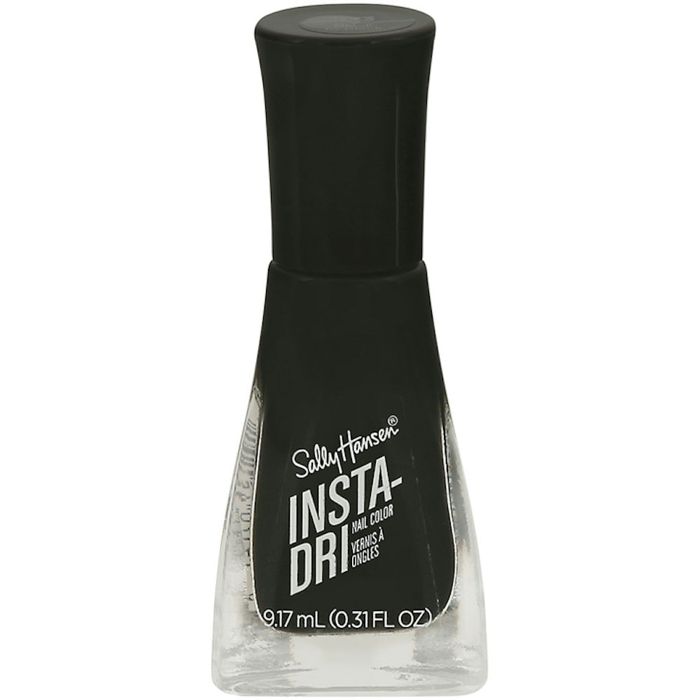 Sally Hansen Insta-Dri Nail Polish, Black To Black, 0.31 Fl Oz Nail Polishes Pasteur Pharmacy