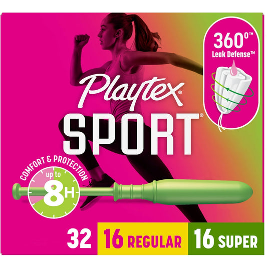 Playtex Sport Tampons, Super and Regular Multi-Pack - 32 ct Tampons Pasteur Pharmacy