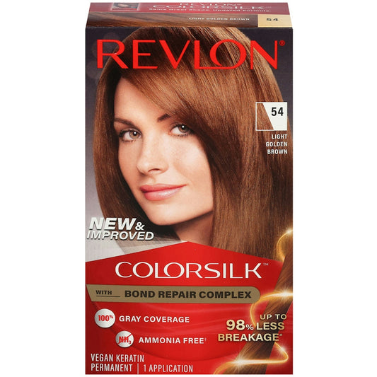 Revlon 54 Light Golden Brown Vegan Keratin Permanent Hair Color Hair Color Pasteur Pharmacy