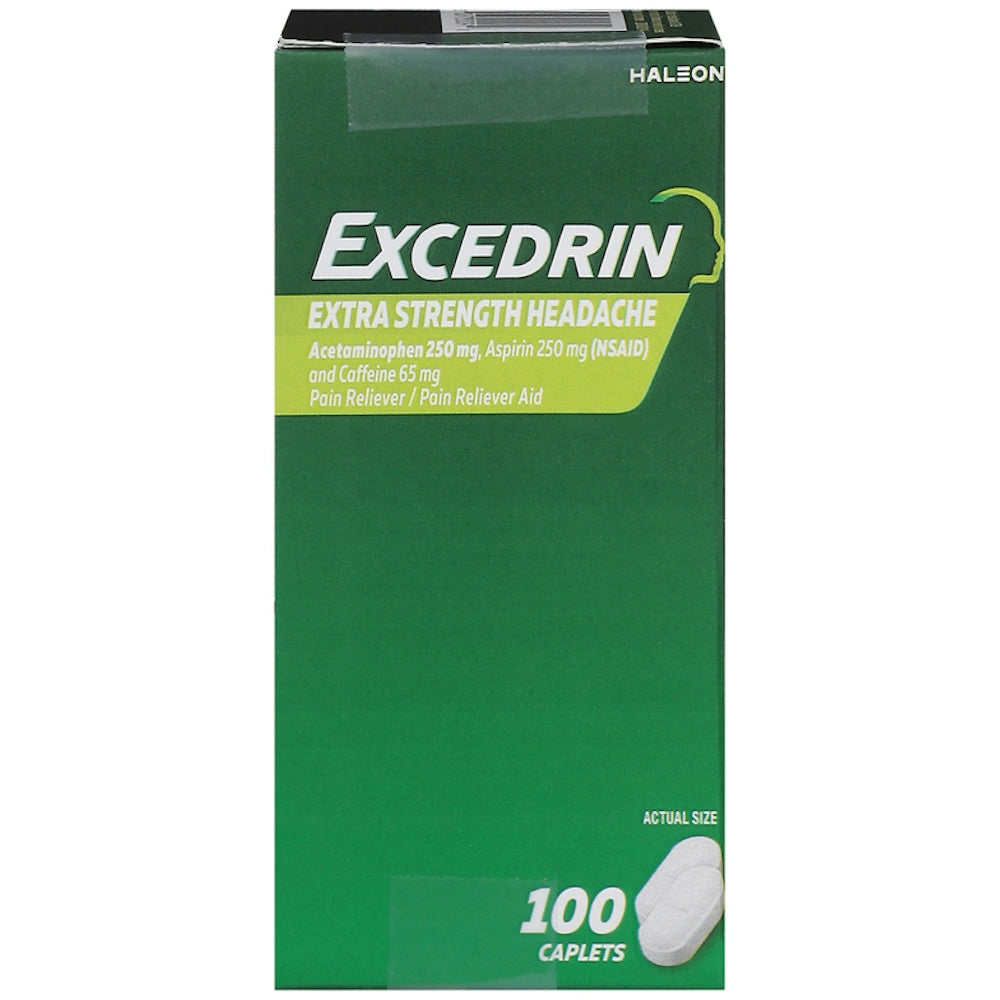 Excedrin® Extra Strength, comprimé à 250 mg - 250 mg - 65 mg, 100 unités
