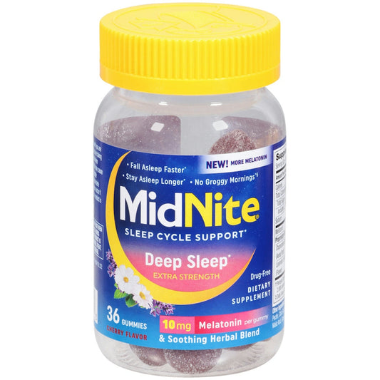 MidNite Deep Salep Extra Strength Melatonin 10Mg Gummies 36Ct Health & Beauty Pasteur Pharmacy