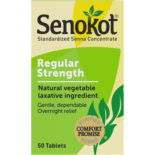 Senokot Regular Strength Natural Vegetable Laxative Ingredient Tablets, Senna Concentrate, Gentle Relief From Occasional Constipation Medicine & Drugs Pasteur Pharmacy