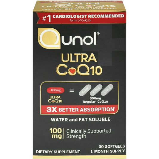 Qunol Ultra 100 Mg CoQ10 Dietary Supplement Softgels Vitamins & Supplements Pasteur Pharmacy