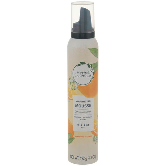 Herbal Essences Max Volumizing Mousse, Citrus Scent, 6.8 oz Hair Foam Hair Care Pasteur Pharmacy