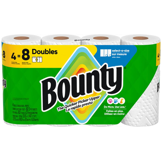 Bounty White 2 Ply Select A Size Double Rolls Paper Towels Paper Towels Pasteur Pharmacy