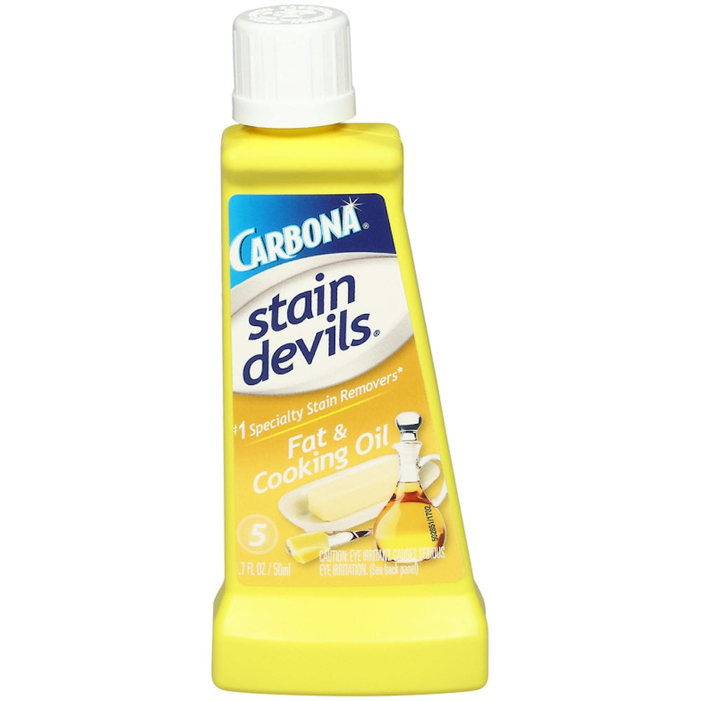 Carbona Stain Devils Fat & Cooking Oil Spot Remover 1.7 Fl. Oz. Squeeze Bottle Pet Odor & Stain Removers Pasteur Pharmacy