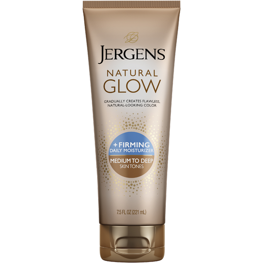 Jergens Natural Glow +Firming Medium To Deep Skin Tones Daily Moisturizer 7.5 Fl Oz Lotion & Moisturizer Pasteur Pharmacy