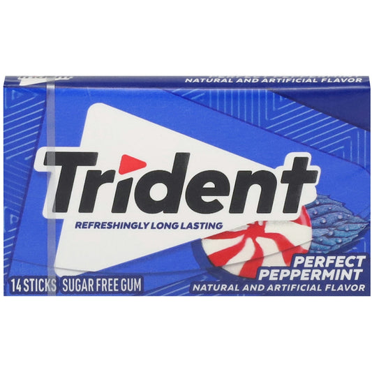 Trident Gum, Sugar Free, Perfect Peppermint Candy & Chocolate Pasteur Pharmacy