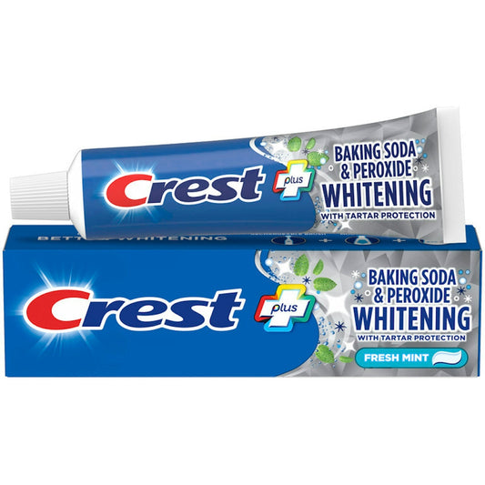 Crest Baking Soda And Peroxide Whitening Fluoride Toothpaste With Tartar Protection, Fresh Mint, 5.7 OZ Toothpaste Pasteur Pharmacy