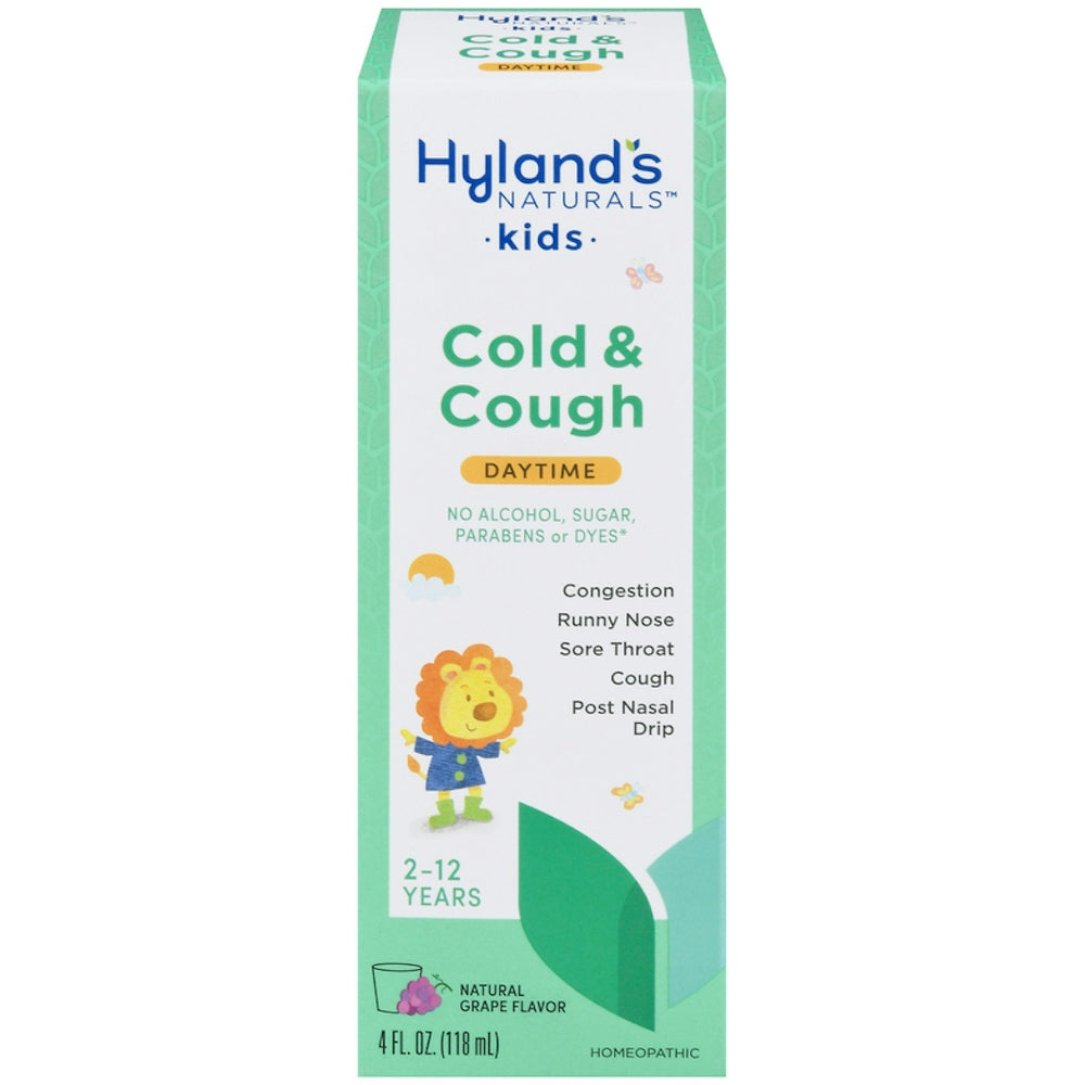 Hyland's Naturals Kids Daytime Natural Grape Flavor Cold & Cough 4 Fl Oz Grapes Pasteur Pharmacy