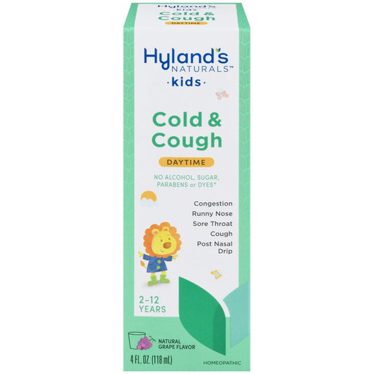 Hyland's Naturals Kids Daytime Natural Grape Flavor Cold & Cough 4 Fl Oz Grapes Pasteur Pharmacy