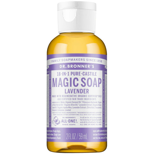Dr. Bronner's Organic 18-in-1 Hemp Pure Castile Liquid Soap Lavender 2 Fl. Oz Health & Beauty Pasteur Pharmacy