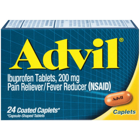 Advil® Coated Caplets – Pain Reliever & Fever Reducer (Ibuprofen 200 mg) Health & Beauty Pasteur Pharmacy