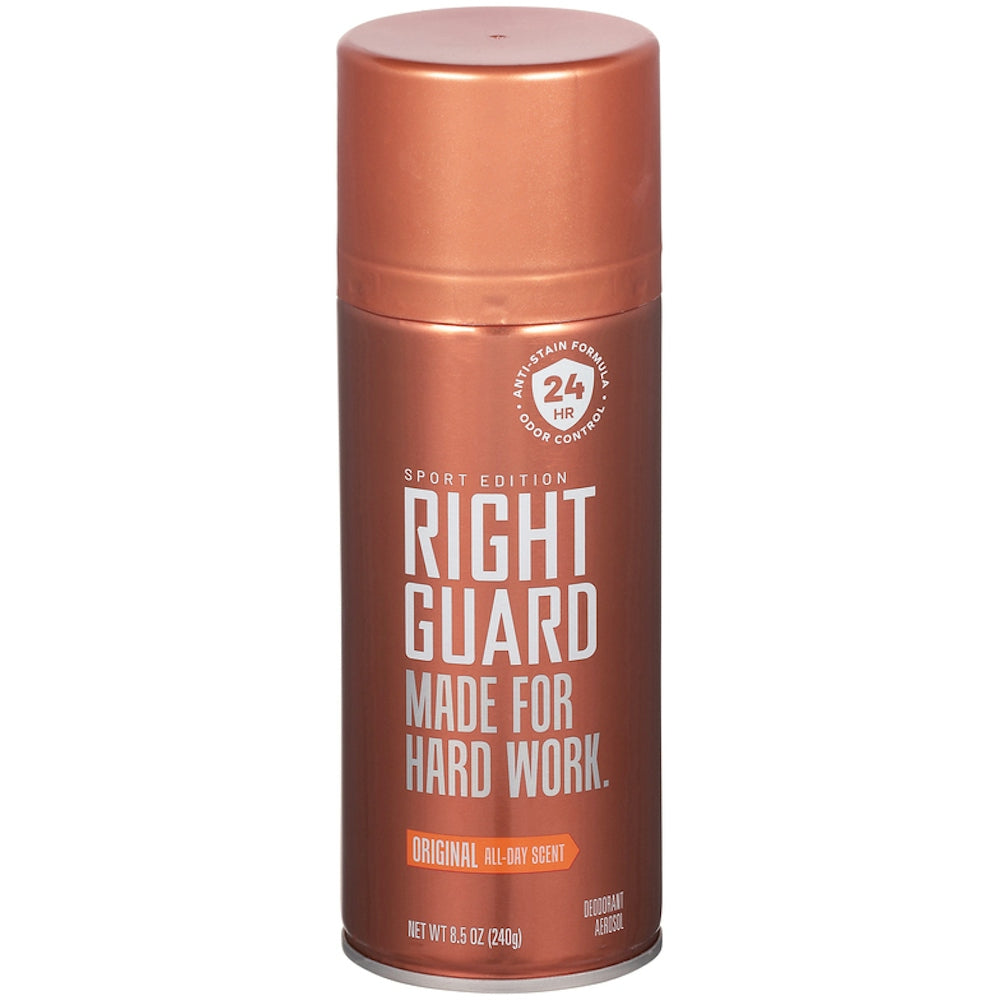 Right Guard Deodorant Aerosol, Original All Day Scent 8.5 Oz Deodorant Pasteur Pharmacy