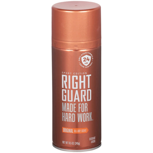 Right Guard Deodorant Aerosol, Original All Day Scent 8.5 Oz Deodorant Pasteur Pharmacy