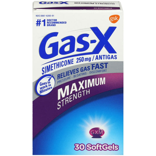Gas-X Maximum Strength Relief Softgels With Simethicone 250 Mg Health & Beauty Pasteur Pharmacy