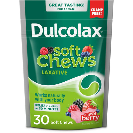 Dulcolax Laxative Soft Chews Mixed Berry 30Ct Health & Beauty Pasteur Pharmacy