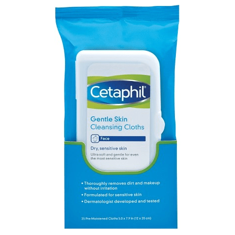 Cetaphil Gentle Skin Cleansing Cloths Unscented - 25ct SkinCare Pasteur Pharmacy