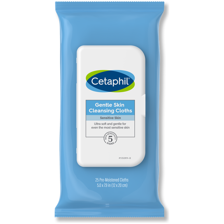 Cetaphil Gentle Skin Cleansing Cloths 25 Count for Dry Sensitive Skin 16.0 Makeup Removers Pasteur Pharmacy