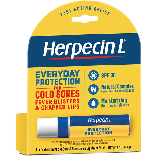 Herpecin L Cold Sore Relief, Lip Balm Stick, SPF 30 & Lysine Lip Balms & Treatments Pasteur Pharmacy