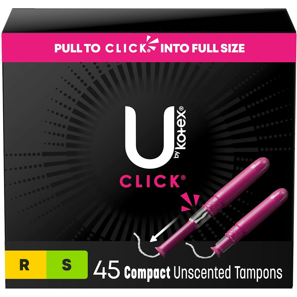 U by Kotex Click Compact Multipack Tampons - Regular/Super Tampons Pasteur Pharmacy
