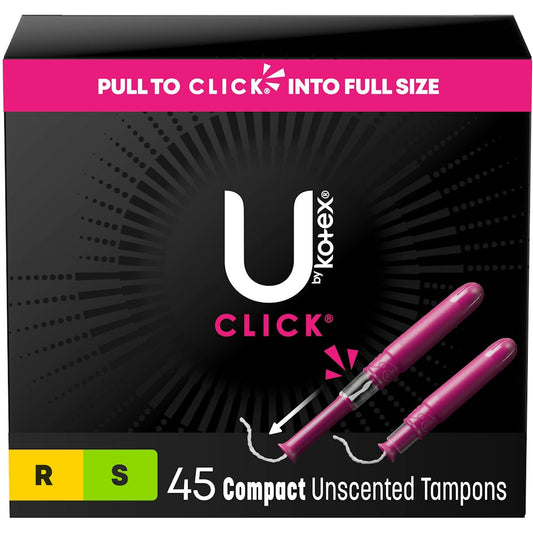 U by Kotex Click Compact Multipack Tampons - Regular/Super Tampons Pasteur Pharmacy