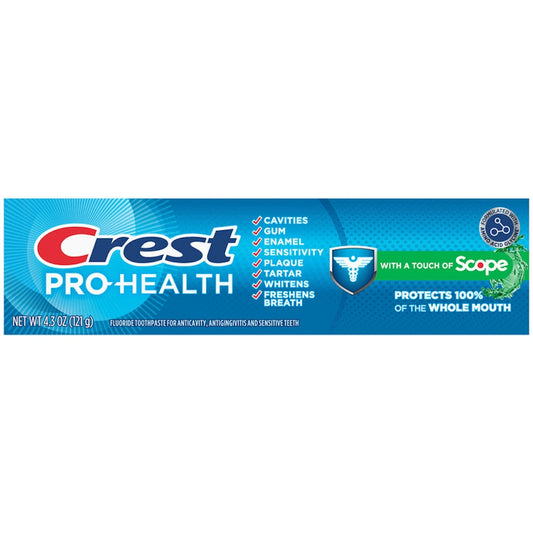 Crest Pro Health Toothpaste Plus Scope, Mint, 4.3 Oz Toothpaste Pasteur Pharmacy