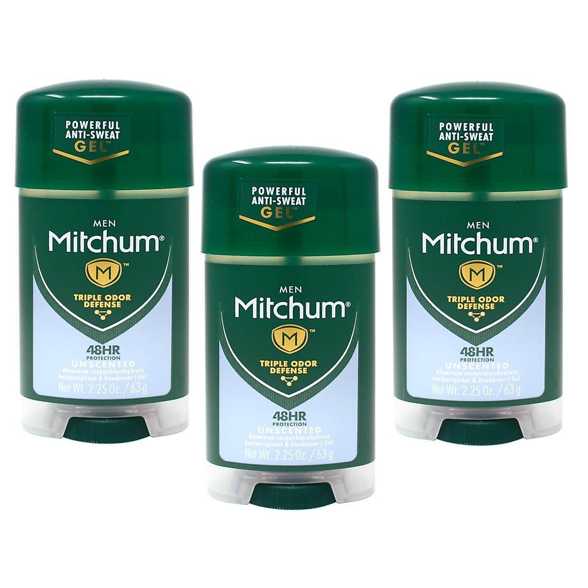 Mitchum Men Gel Antiperspirant Deodorant, Unscented, 2.25oz Deodorant Pasteur Pharmacy