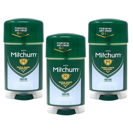 Mitchum Men Gel Antiperspirant Deodorant, Unscented, 2.25oz Deodorant Pasteur Pharmacy