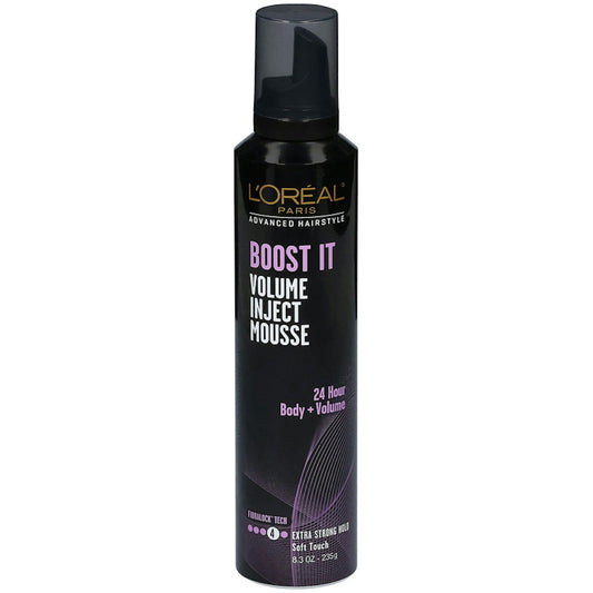 L'Oreal Paris Advanced Hairstyle Boost It Volume Inject Mousse - 8.3 oz Hair Care Pasteur Pharmacy