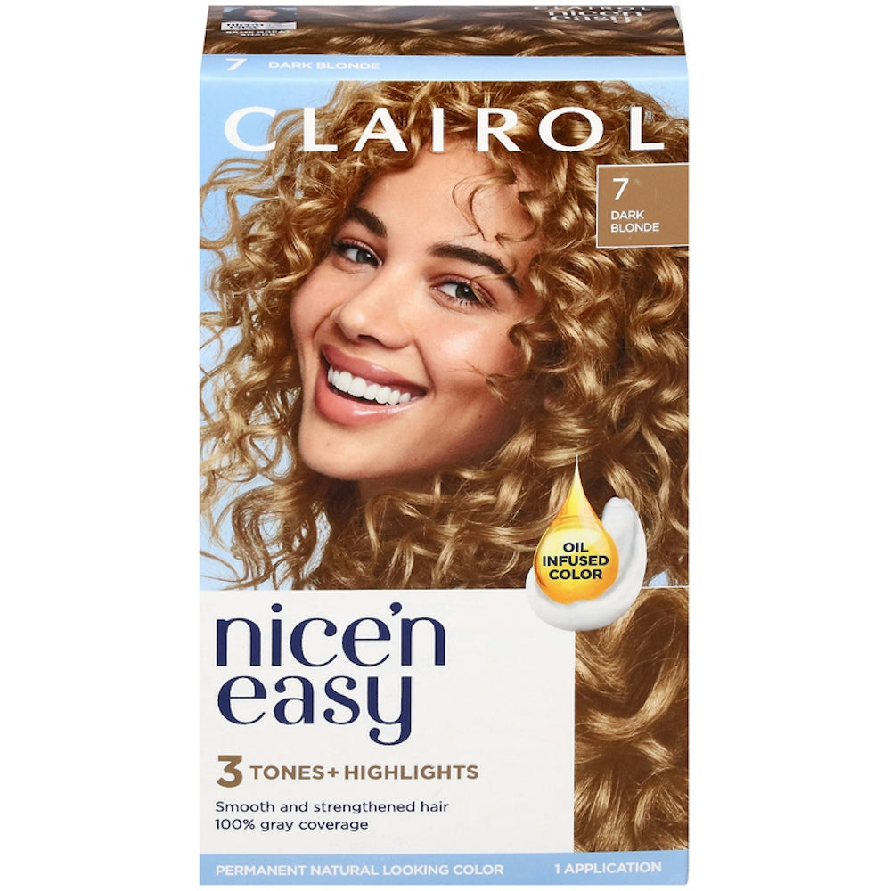 Clairol Nice N Easy Permanent Hair Color, 7 Dark Blonde Hair Color Pasteur Pharmacy
