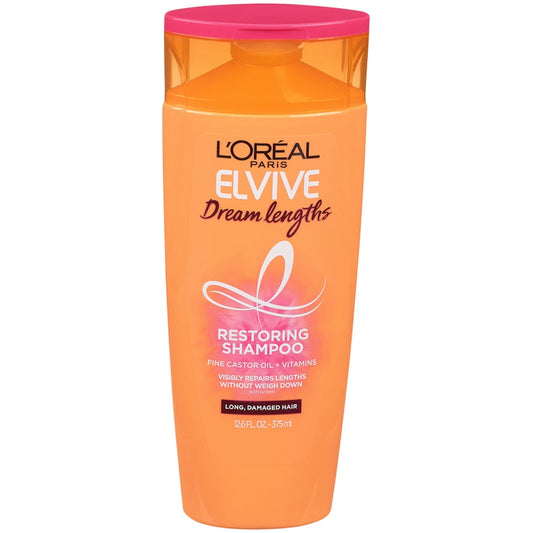 L'Oreal Paris Elvive Dream Lengths Restoring Shampoo For Long Damaged Hair, 12.6 Fl Oz Shampoo Pasteur Pharmacy