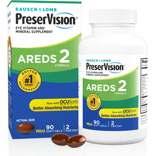 PreserVision AREDS 2 Formula Eye Health Supplement – 90 Softgels Vitamins & Supplements Pasteur Pharmacy