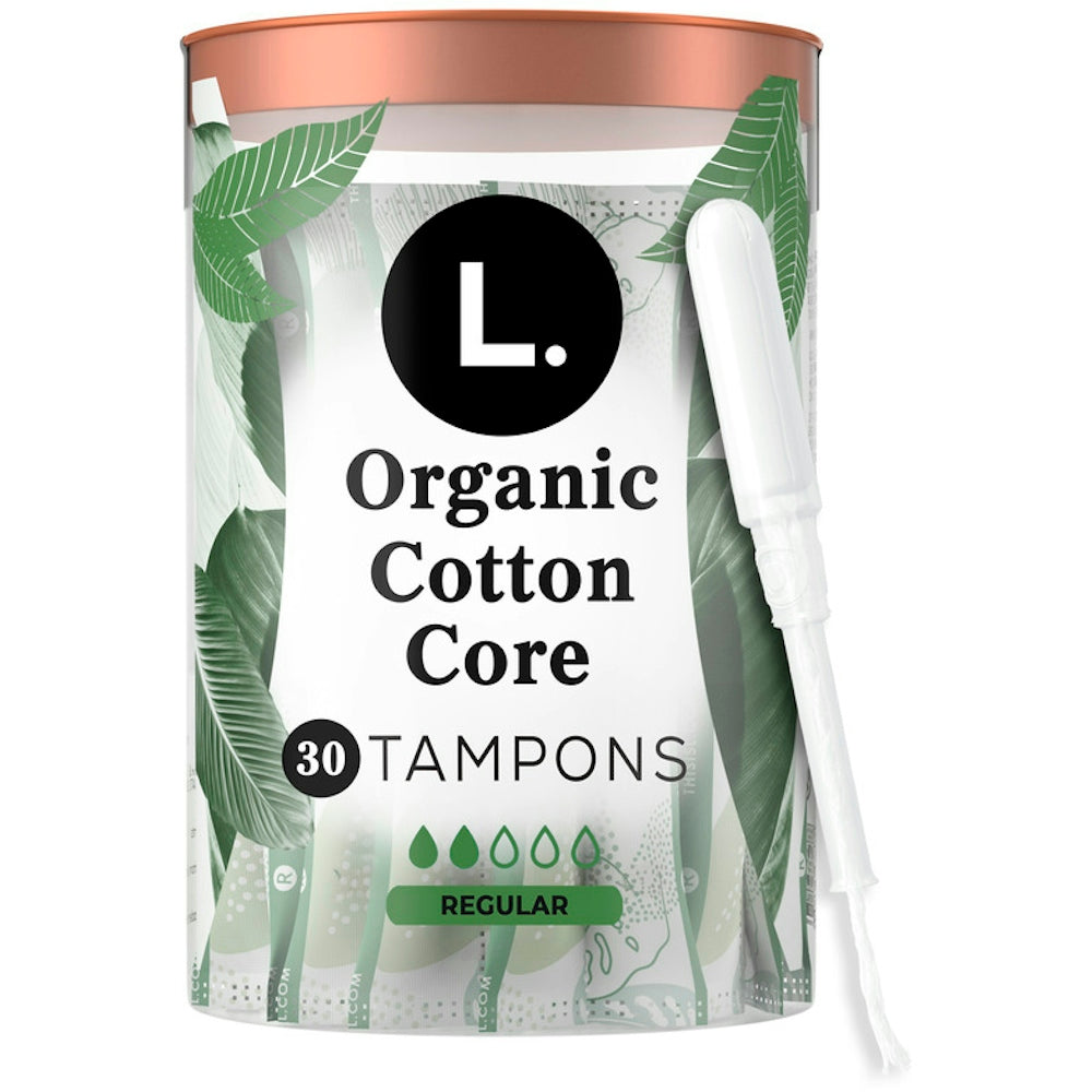 L. Organic Cotton Tampons, Regular Absorbency, 30 Count Tampons Pasteur Pharmacy