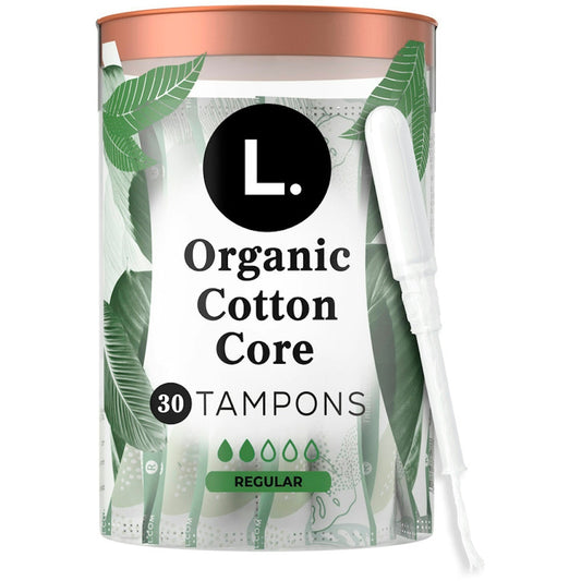 L. Organic Cotton Tampons, Regular Absorbency, 30 Count Tampons Pasteur Pharmacy