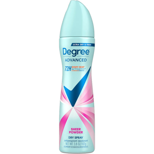 Degree Antiperspirant Deodorant, Sheer Powder, Dry Spray 3.8 Oz Deodorant Pasteur Pharmacy