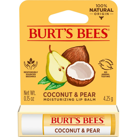 Burt's Bees Coconut And Pear Lip Balm Blister Box - 0.15oz Lip Balms & Treatments Pasteur Pharmacy
