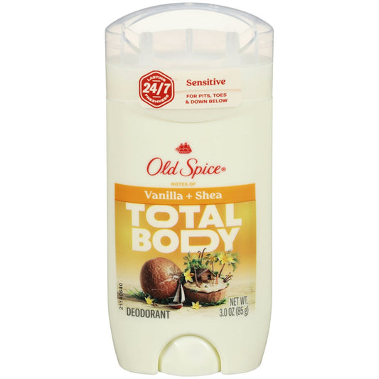 Old Spice Whole Body Deodorant Aluminum Free Vanilla Shea Butter 3 oz Deodorant Pasteur Pharmacy