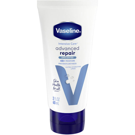 Vaseline Intensive Care Hand And Body Lotion Advanced Repair Unscented, 2 Oz Lotion & Moisturizer Pasteur Pharmacy