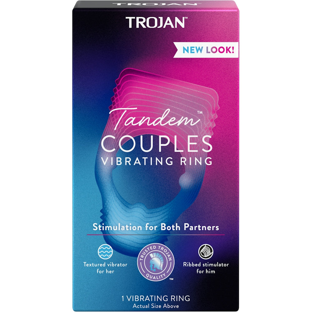 Trojan Vibrations Tandem Couples Vibrating Ring, Personal Massager Rings Pasteur Pharmacy