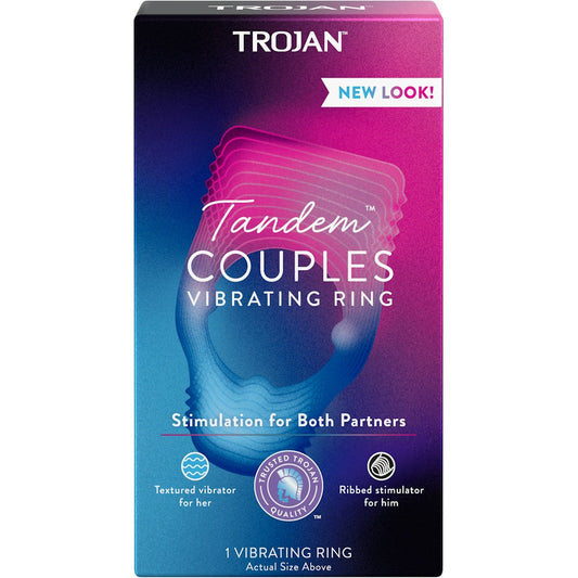 Trojan Vibrations Tandem Couples Vibrating Ring, Personal Massager Rings Pasteur Pharmacy
